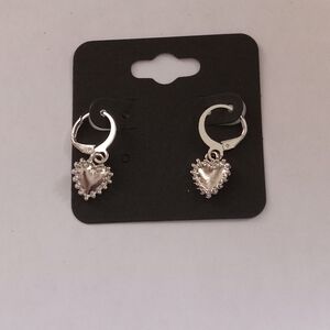 Silver Heart Earrings